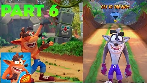 Crash Bandicoot: On The Run! - Gameplay Walkthrough Part 6 - Turtle Woods Challenge (Android,iOS)