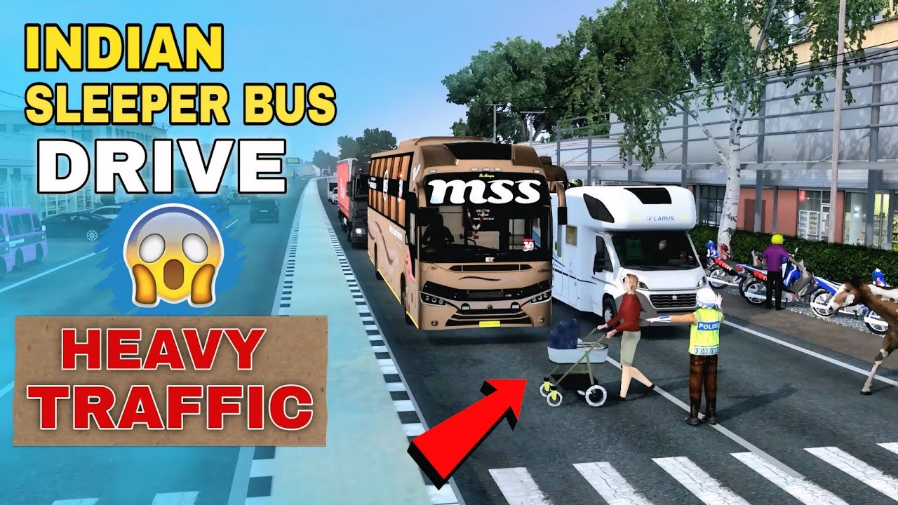 Extreme Heavy Traffic Challenge! 😱 Indian Sleeper Bus Driving in ETS2 | The Hardik Gaming