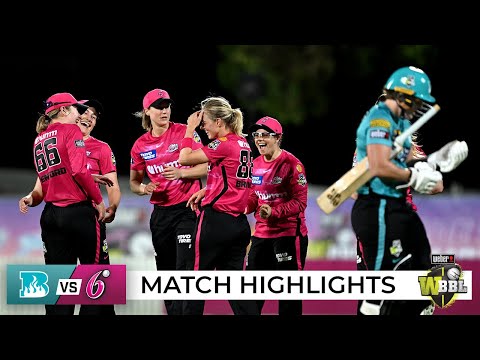 Sixers seal thrilling victory after perry's all-round heroics | wbbl|08