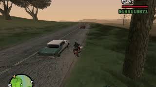 Mastermind glitch: Adding Mafia to Hampton Barns.
Hampton Barns is a territory that does not spawn gang member, so the reason I put Mafia in there is so that their cars (Admiral, Sentinel and Feltzer) will start spawning in there.
The strategy I adopted here was to make gang members spawn in Hampton Barns while standing in the Bridge, which is a territory that spawns gang members. Fortunately, with the sniper rifle I can get to spawn the peds in Hampton Barns as the peds that would be associated to the brdige type of territory. Not only this, but I also made the Vagos appear before the Mafia, which make things a lot easier, as peds are disabled after the 3rd party gang spawned. Mastermind glitch: Adding Mafia to Hampton Barns.
