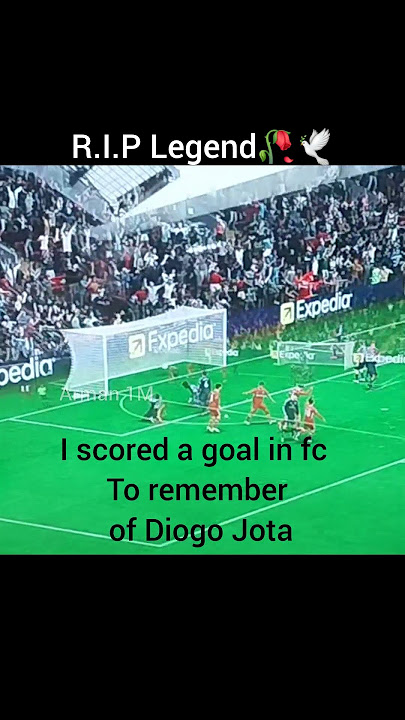 I scored a goal in fc To remember of Diogo Jota🥀🕊💔