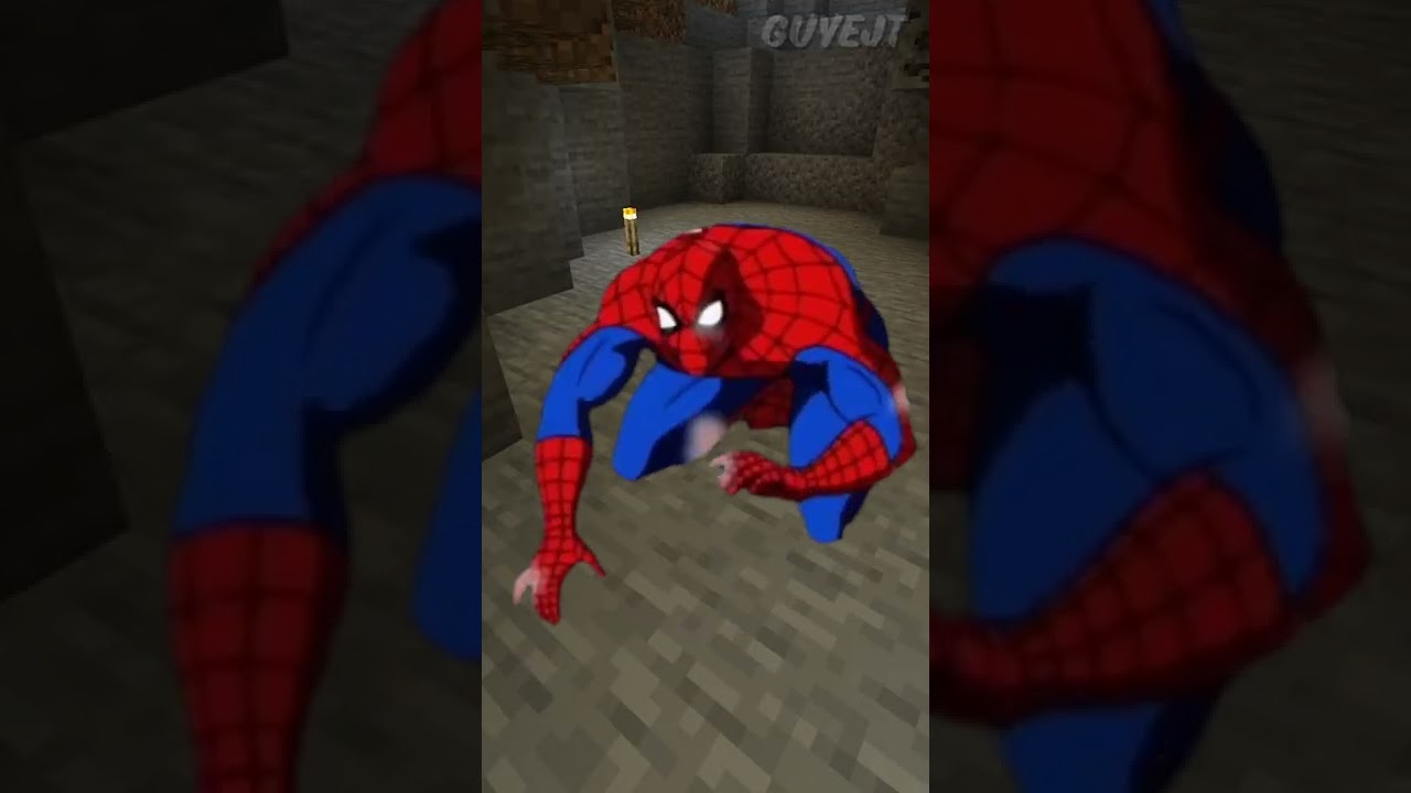 Spider Man Breaks His Pickaxe 