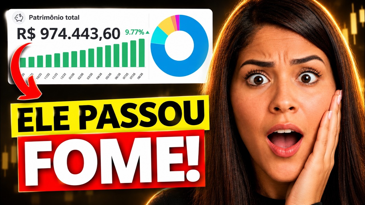 ELE PASSOU FOME. Hoje tem quase 1 MILHÃO investidos — achei um FURO nessa carteira!