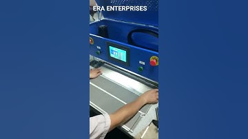Straight Edge Folding Machine. 1. 24 Inch Working Area, 2. Auto Gluing, 3. Hotmelt Glue.