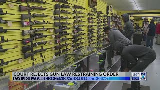 Court Rejects Gun Law Restraining Order