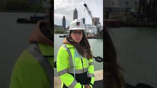 North Coast Harbor Pedestrian Bridge in Cleveland Video 050620