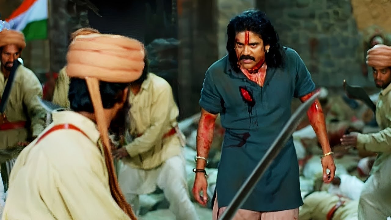 लहूलुहान होकर भी दुश्मनों का खात्मा किया इस वीर ने - HINDUSTANI YODHA | जबरदस्त सीन | Nagarjuna