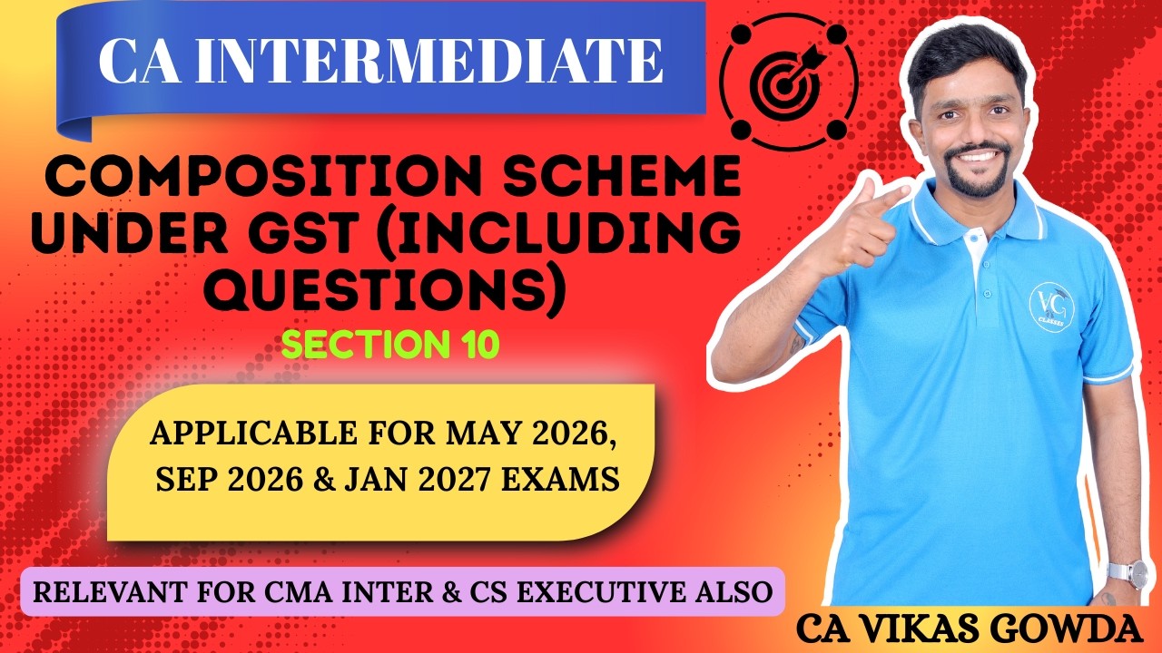 Composition Scheme under GST | Section 10 | Full Topic Covering Questions & Answers | GST Demo Class