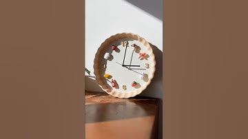 Not over this magnetic clock inspired by Wallfleur Things made with an IKEA plate ⏰🌸