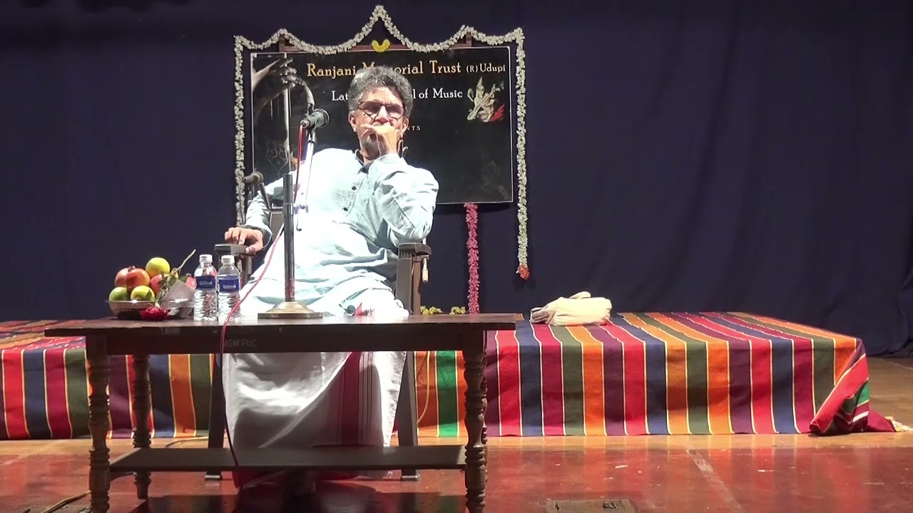 Ranjani Memorial Trust Concert Series - 2019 Talk by Lakshmisha Tolpady, Puttur