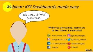 Webinar - KPI Dashboards made easy