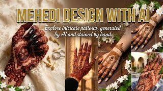 Mehedi design with AI 🌼 | Henna Art by Gemini AI 