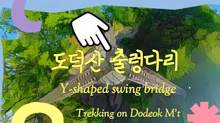 [fake drone] Y shaped suspension bridge 도덕산 Y자 출렁다리 재도전 하다 2024.04.25.