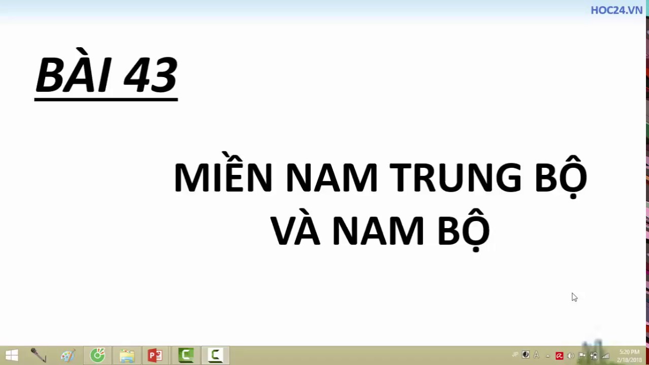 Địa lí 8 - Bài 43: Miền Nam Trung Bộ và Nam Bộ - youtube