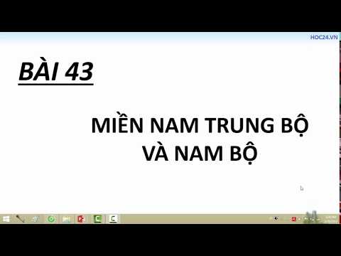 Video Địa lí 8 - Bài 43: Miền Nam Trung Bộ và Nam Bộ - youtube