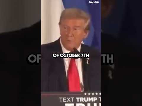 Donald Trump VOWS October 7th Won’t Happen again. #israel
