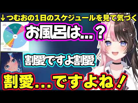 ひなーののオフの1日のとある行動を聞いて興奮するつむお、突然舎弟っぽくなるつむおに爆笑するひなーの、つむおの1日のスケジュールを見てあることに気づくひなーのｗ【橘ひなの/紡木こかげ/ぶいすぽ】