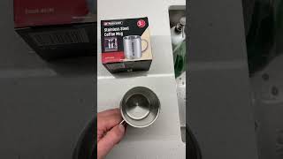 Love this stainless steel cup coffee mug from Lidl Parkside!! Doublewalled #shorts #lidl