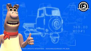 Edgar au garage, le triporteur transformable de JOSÉ  (DESSIN ANIMÉ - SÉRIE ANIMÉE)