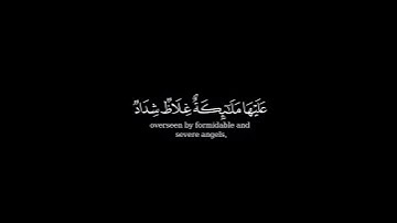 كرومة شاشه سوداء بصوت الشيخ ناصر القطامي من سورة التحريم .
