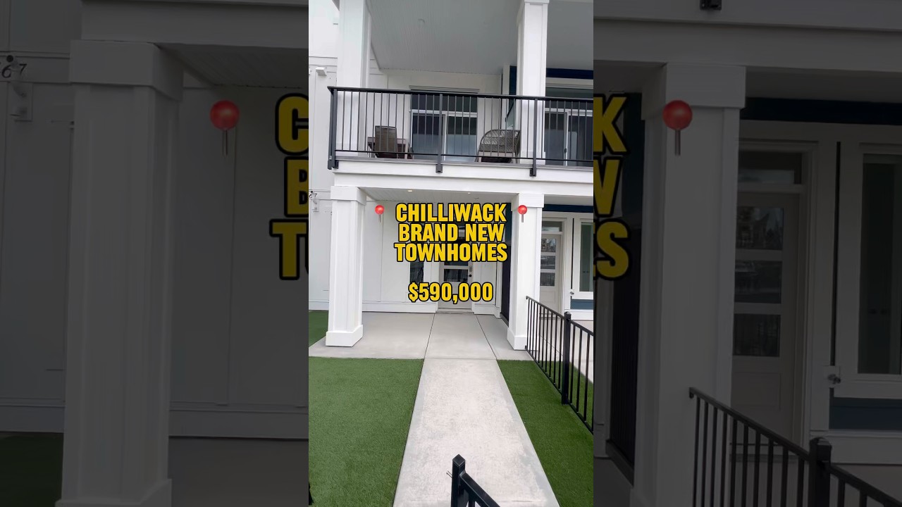 📰 Brand New Chilliwack Townhomes for $590,000! Close to Highway, Super Low Strata + Huge Value!