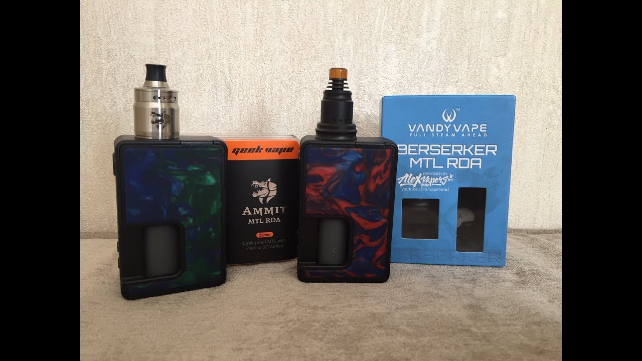 Geek Vape Ammit MTL RDA Vs Vandy Vape Berserker MTL RDA