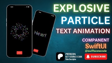 Explosive Particle Text Animation with SwiftUI
