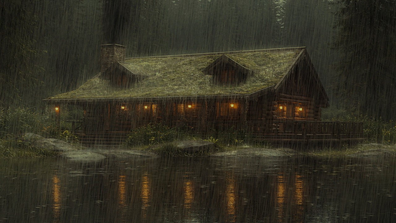 Sleep Better Tonight 🌩️ Midnight Forest Storm with Relaxing Rain