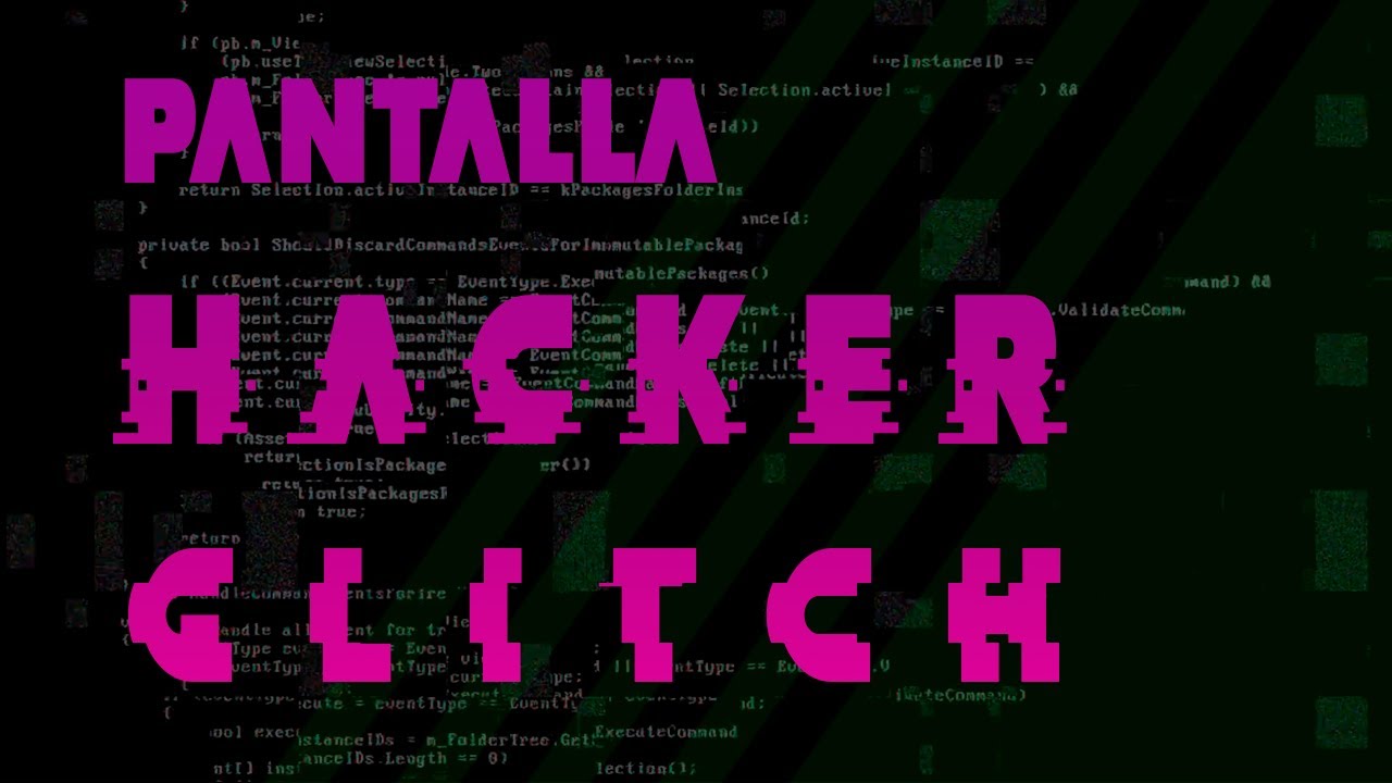 👨🏾‍💻 FONDO de HACKER Glitch en MOVIMIENTO | 1 Hora |  👨🏾‍💻