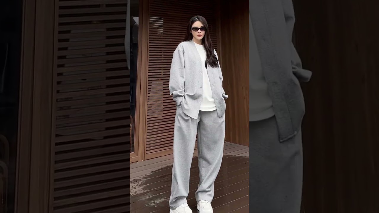 Modern Grey Outfit | Effortless Streetwear Vibes 🕶️