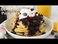 Fluffy Lemon Blueberry Pancakes -  Easy Homemade Blueberry Pancakes