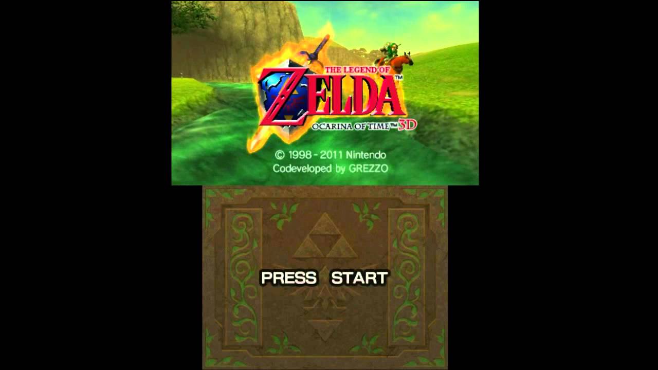 Ocarina of Time 3D [Start Screen Cinematic] YouTube