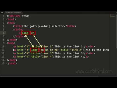 CSS [attr|=value] selector