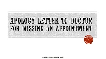 How to Write an Apology Mail to Doctor for Missing Appointment