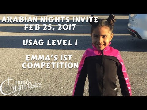 Emma Level 1 Gymnastics Competition at Arabian Nights 2017