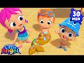 Let's be Mermaids at The Beach! 🧜‍♀️ | Little Angel Kids Songs &amp; Nursery Rhymes