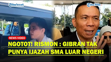 BERAPI! RISMON SEBUT Gibran Tak Punya Ijazah SMA : Ijazah yang Mau Disetarakan Tidak Ada
