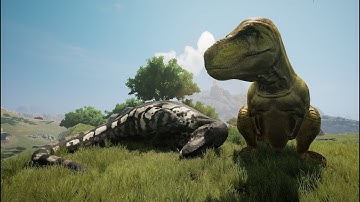 Path of Titans | Brutus x Aurum Rex nesting | Meeting Aurum out of estrus