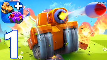 Merge Tanks Battle Game - Gameplay Walkthrough Part 1 Tank War Army Commander Base Defense Game