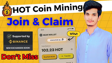 HOT Coin Mining Airdrop 💰 | Hot Coin Free Mining 100$ 🤑 | Binance Supported Mining Airdrop
