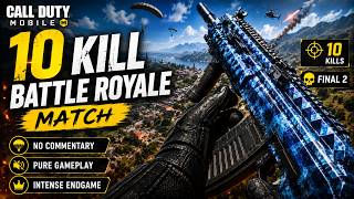10 Kill Battle Royale Match 🔥 | COD Mobile Gameplay | No Commentary