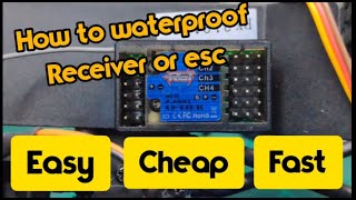how to waterproof receiver or esc in easy, cheap and fast way just using clear nail polish