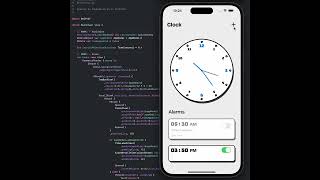Today I'm sharing an Alarm app that I started working on yesterday. I've used the #swiftUI framework screenshot 5