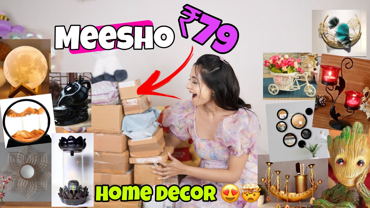 ₹79 main Home Decor from Meesho🤯😍 | Huge Home Decor Haul 