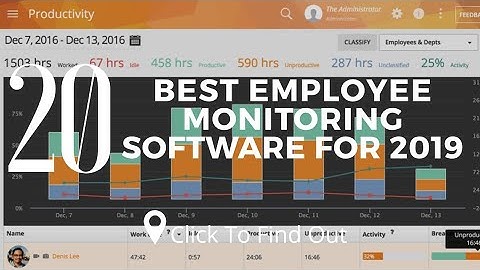 Top 20 Best Employee Monitoring Software 2019