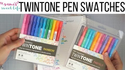TOMBOW TWINTONE MARKER PLANNER PEN SWATCHES | Pens for Planner Color Coding! Vlogmas #23