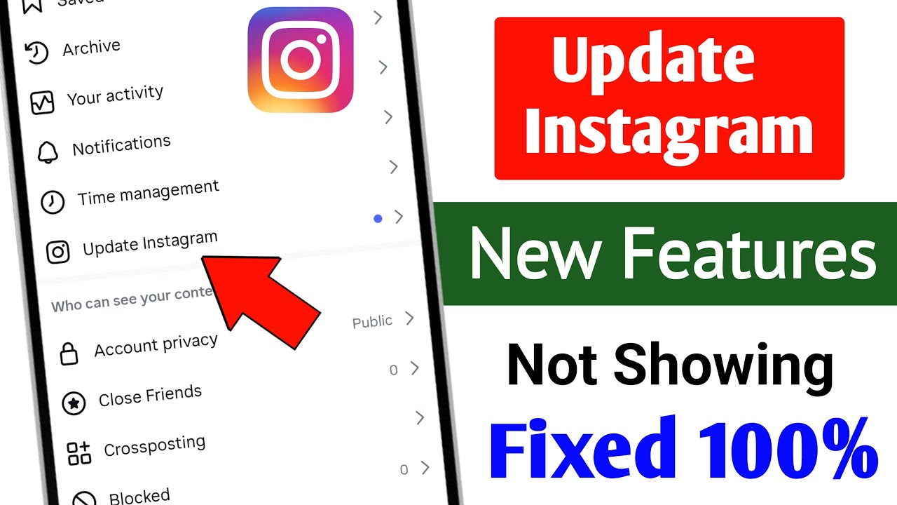 Insta Update Button Update Instagram New Features | Fix Update Instagram Option Not Showing ...