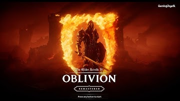 Oblivion Remastered 4K Playthrough Gameplay Video 1-Opening Cinematic and Sewer Tutorial