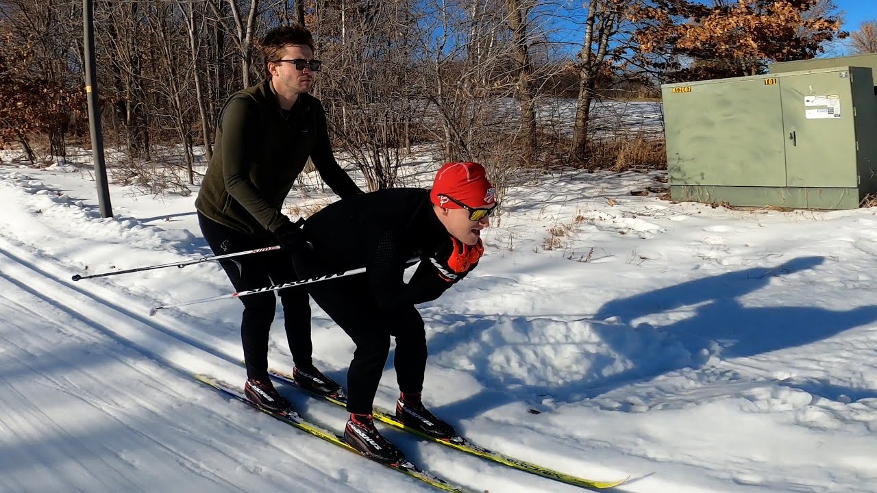 Tandem Cross Country Skiing