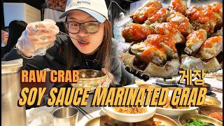 Korean Raw Marinated Crab Mukbang In Seoul